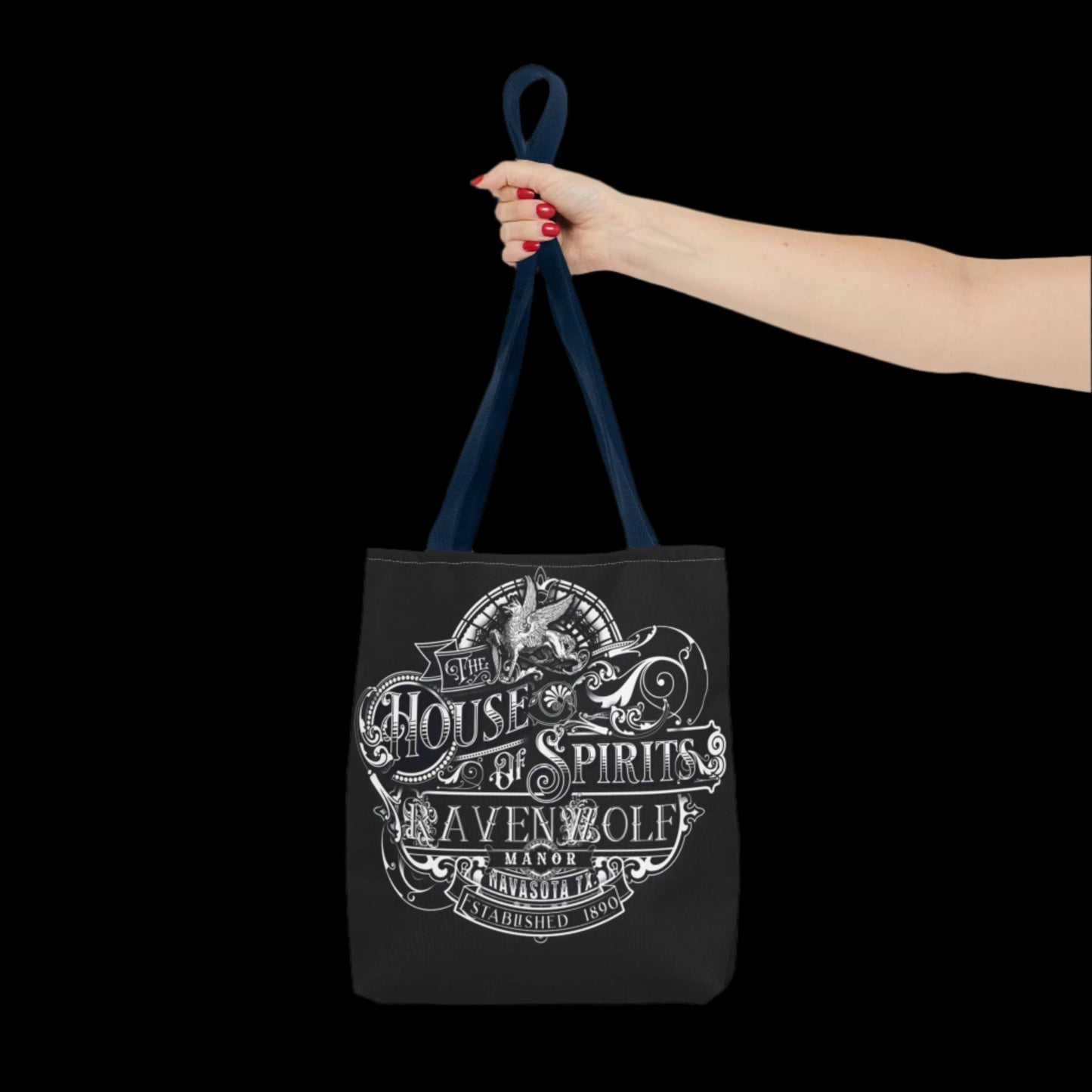 The House of Spirits (B & W) Tote Bag (AOP)