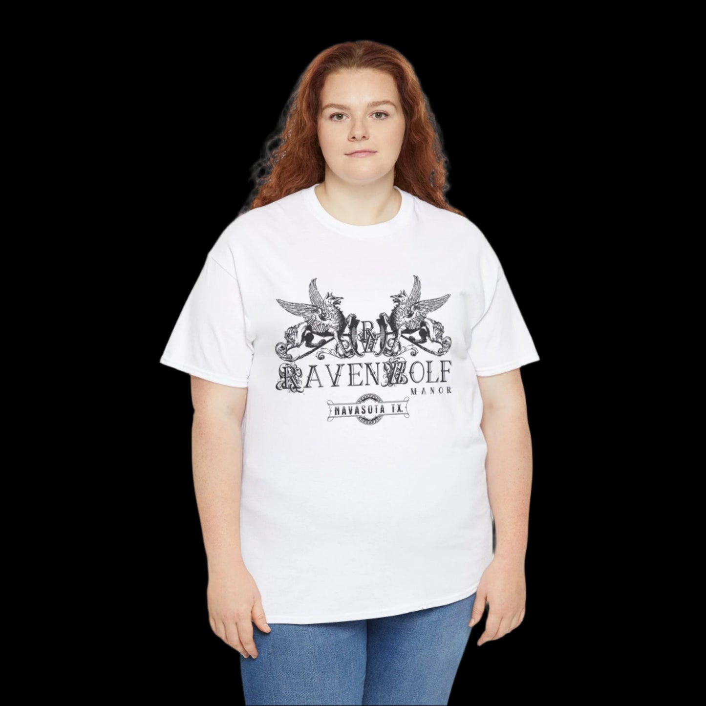 RavenWolf Manor White Unisex Heavy Cotton Tee