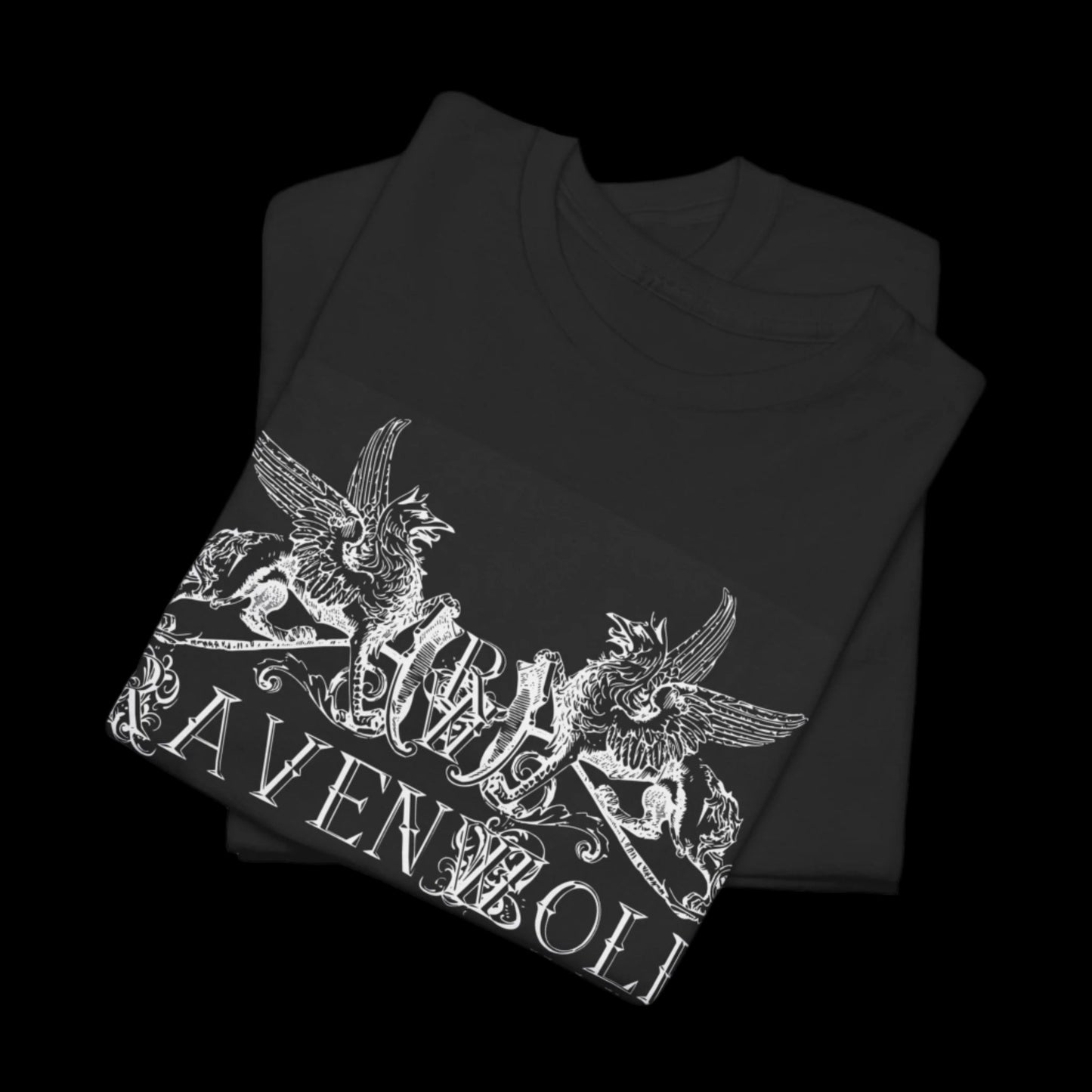 RavenWolf Manor Unisex Black Heavy Cotton Tee