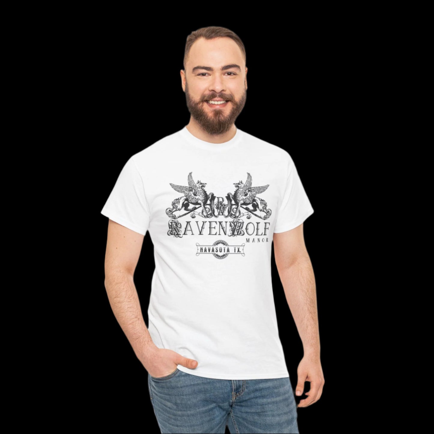 RavenWolf Manor White Unisex Heavy Cotton Tee