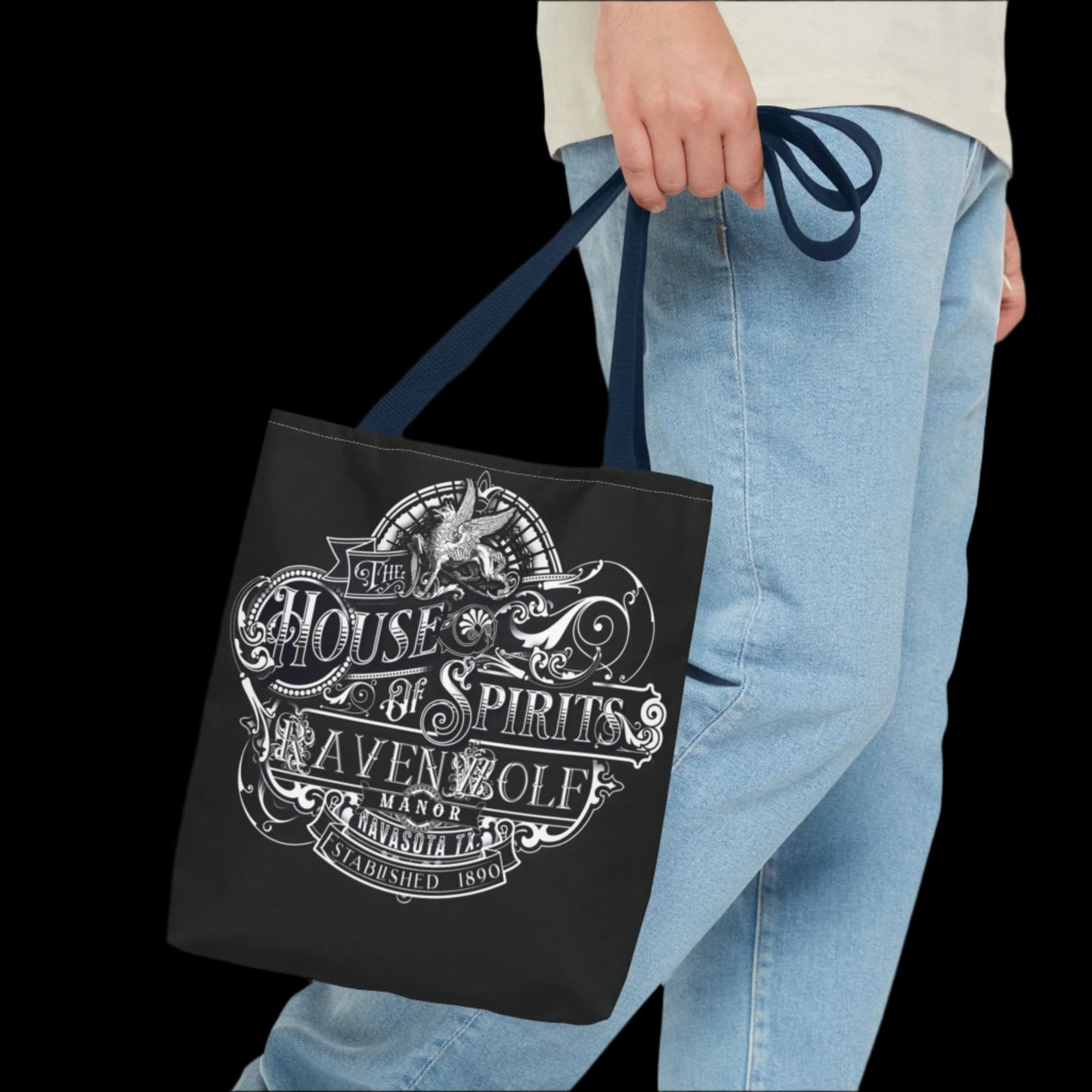 The House of Spirits (B & W) Tote Bag (AOP)